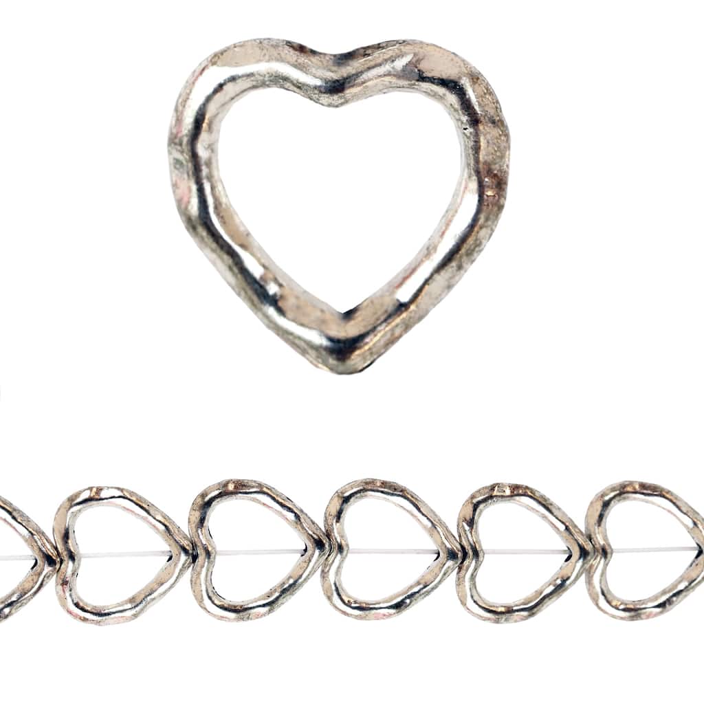 10mm Blue Crystal Drop Custom Year Stainless Steel Heart Bead Charm 